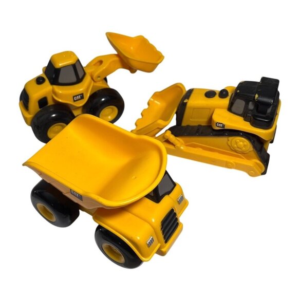 Cat Construction Toy Vehicles Set Of 3 - Picture 1 of 10